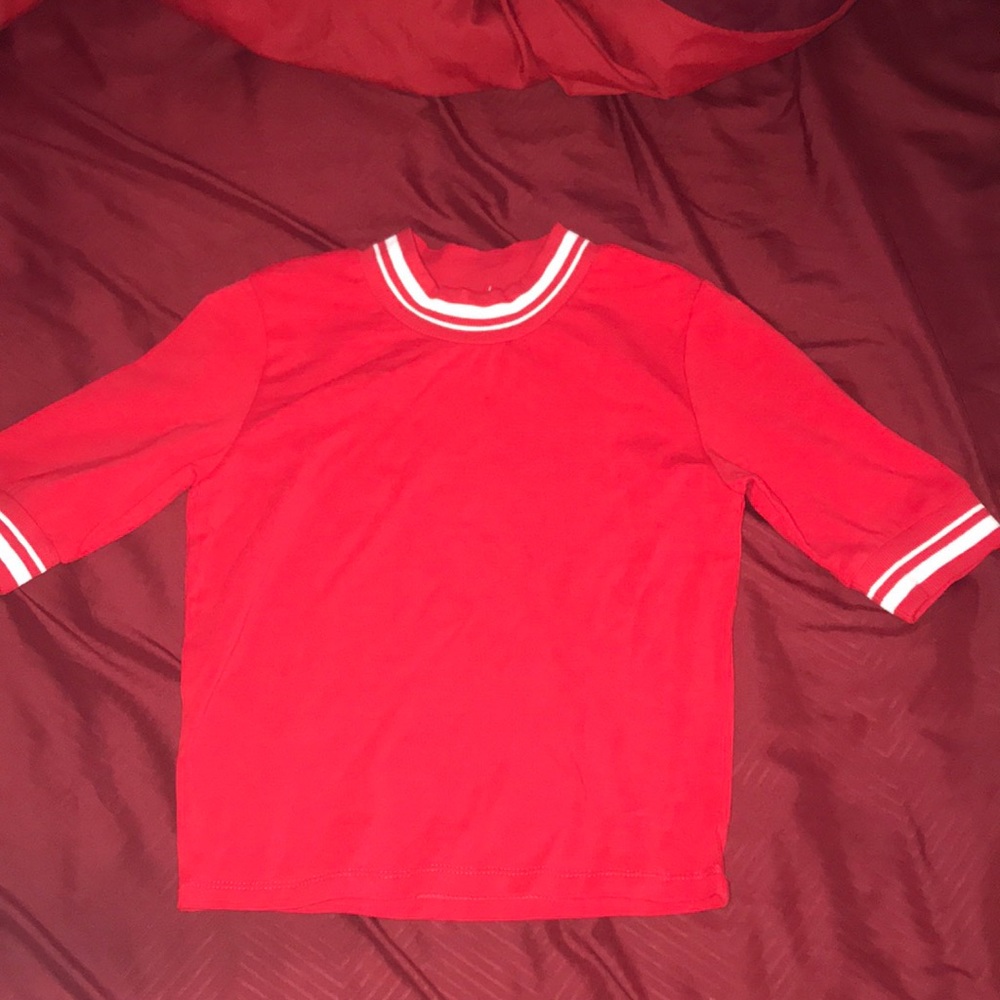 red forever 21 crop top